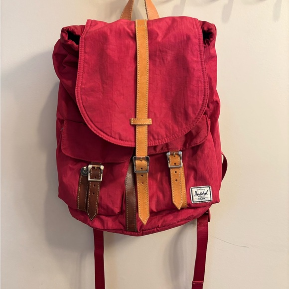 Herschel Supply Company Crimson and Tan Backpack - Picture 2 of 5